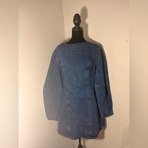 Blue Denim Tunic Top💙